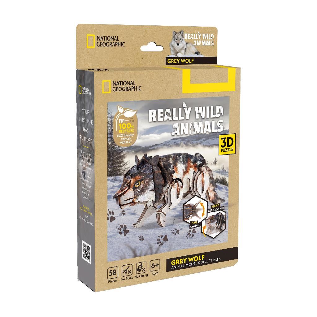 Cubicfun Grey Wolf (58 Pieces)