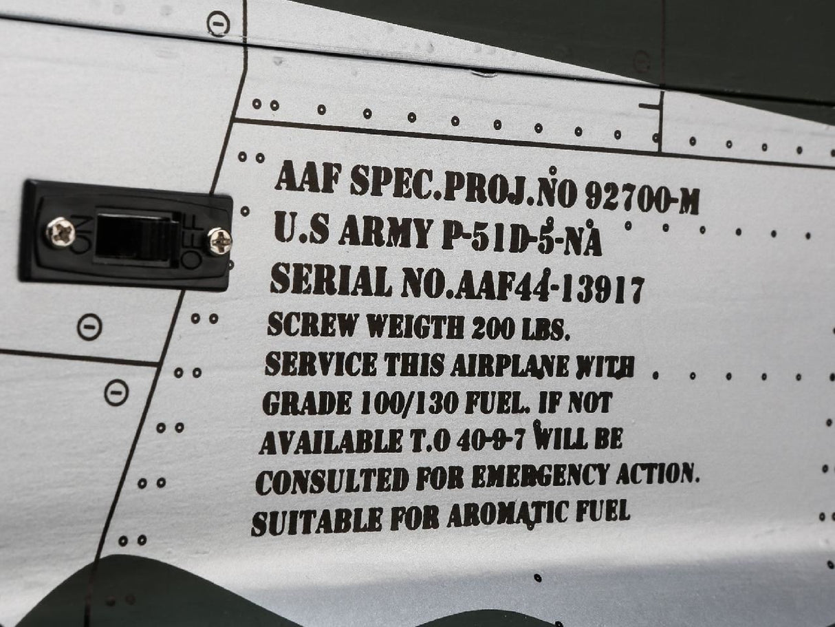 Hangar 9 P-51D Mustang 20Cc Arf, 69.5In
