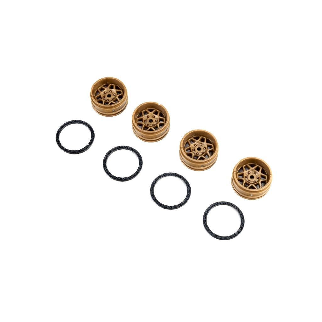 Pro-Line 1/30 Kmc Torx Wheels With Glue-On Bead Rings (4): Axial Scx3