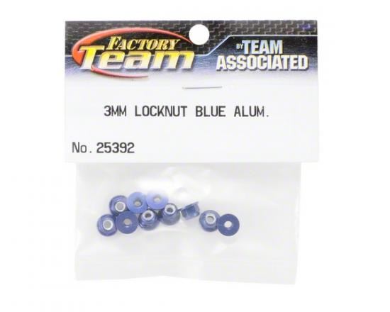 Team Associated Factory Team Blue 3mm Locknut