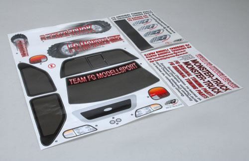 FG Modellsport Model Decals-Monst/Stad/Strt Trk