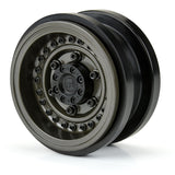 Proline 1/6 Black Rhino Armory Alum 2.9In Dual Offset Scx6 Wheels (2)