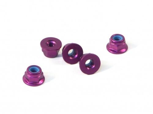 HPI Purple Alloy Wheel Nuts M4 (5Pcs)
