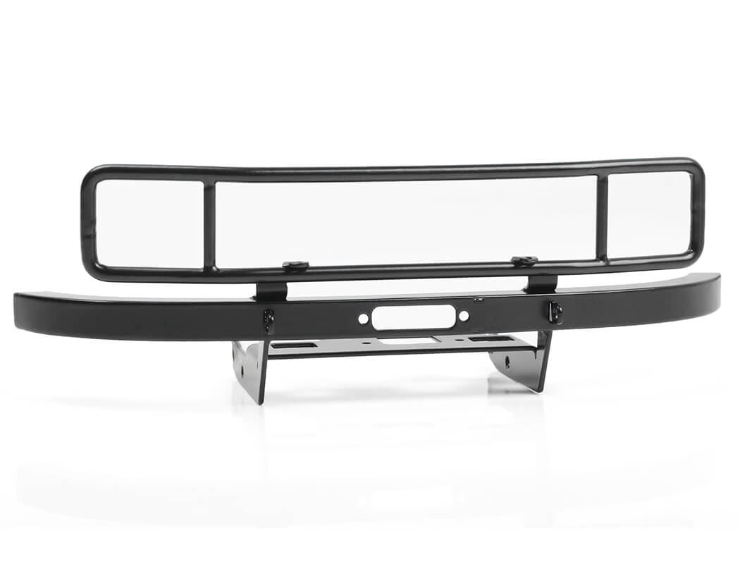 RC4WD RANCH STEEL FRONT WINCH BUMPER W/ LIGHTS FOR AXIAL 1/10 SCX10 II UMG10 (BLACK)