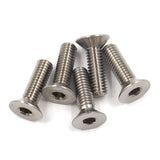 Yeah Racing Titanium Tc4 M3X10Mm High Precision Flat Head Socket Screw 5 Pcs