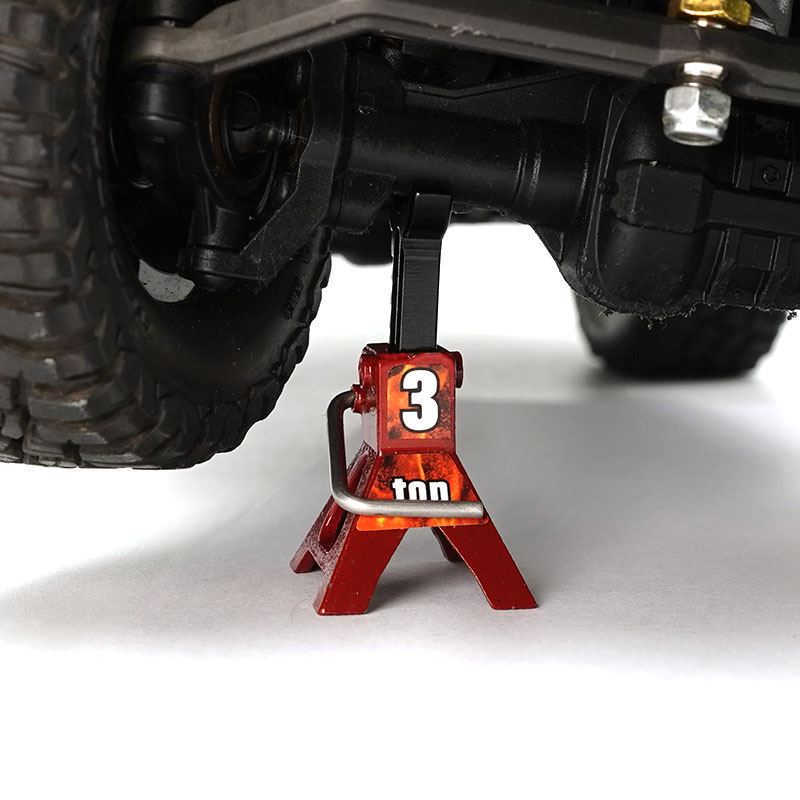 Yeah Racing RC Rock Crawler Accessories Height Adjustable 3 Ton Jack 4pcs For 1/18 1/24