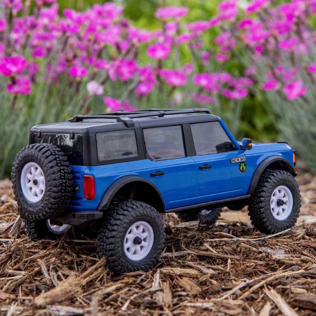 Axial 1/30 Scx30 Ford Bronco 4X4 Rtr Rock Crawler Blue