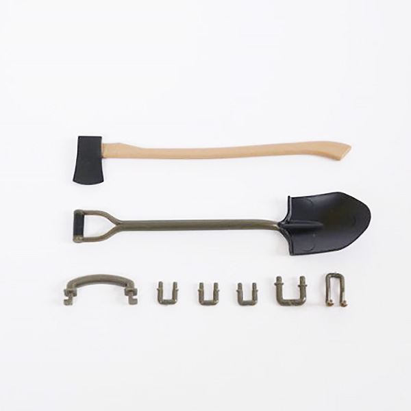 ROC HOBBY 1 12 1941 WILLYS MB AXE AND SHOVEL SET