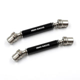 Yeah Racing Stainless Steel Front & Rear Center Shaft Set Black For Axial SCX10 PRO