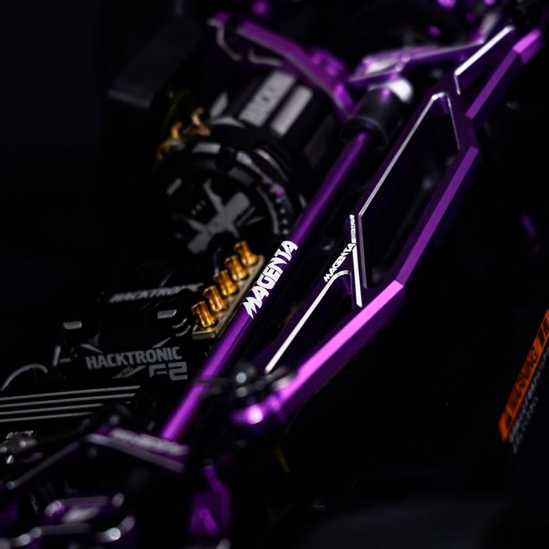 Yeah Racing Magenta Aluminum Conversion Kit For Tamiya Tt02 Purple