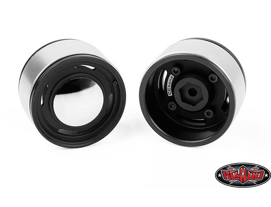RC4WD ANALOG 1.9'' ALUMINUM CAP WHEELS (BLACK)