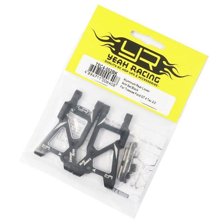 Yeah Racing Aluminum Rear Lower Arm Set Black For Traxxas Ford GT 4 Tec 2.0