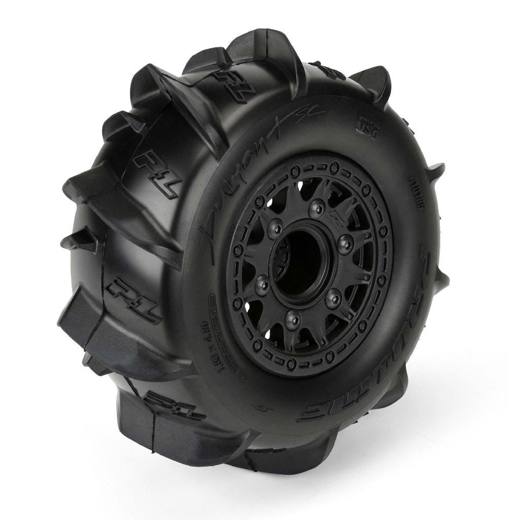 Proline 1/10 Dumont Front/Rear 2.2In/3.0In Sc Mounted 12mm Black Raid