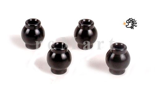HoBao Alu. Hex Ball End For Rear Top Arm (4Pcs)