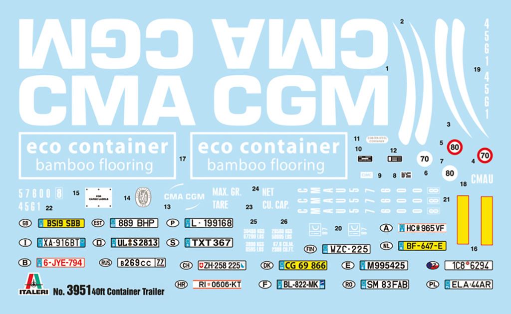 Italeri 40’ Container Trailer