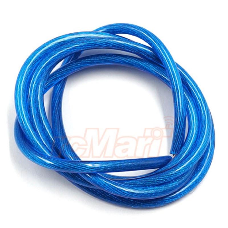 Yeah Racing 12AWG Transparent Wire 1m Blue