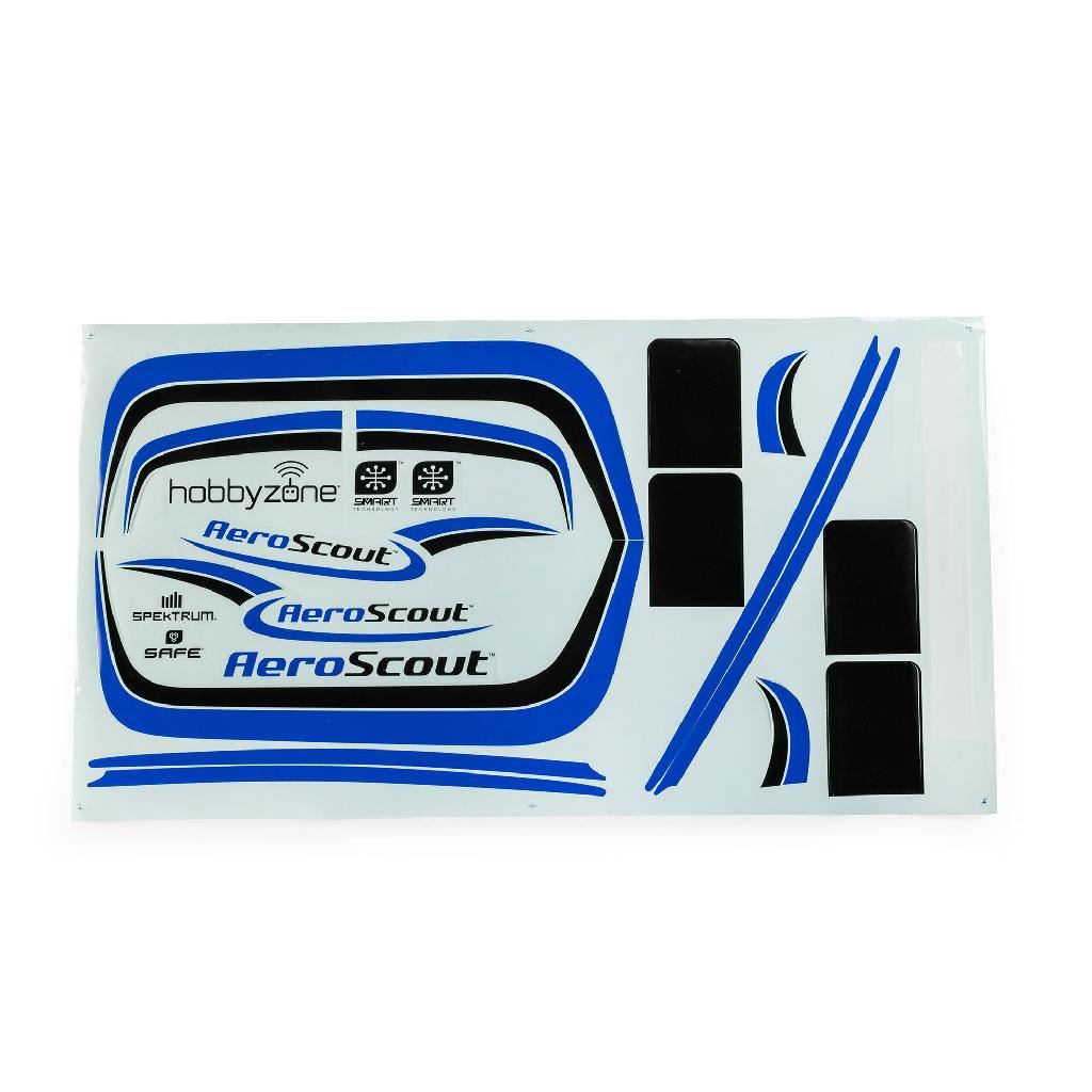 Hobbyzone Aeroscout Blue Decal Sheet