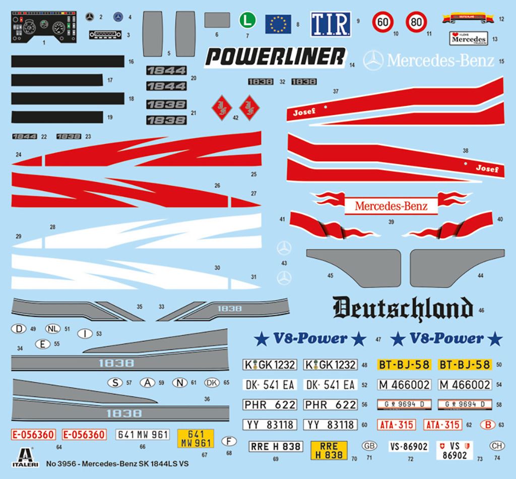 Italeri Mercedes-Benz SK 1844LS V8