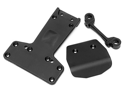 HPI Skid Plate/Rear Chassis Set