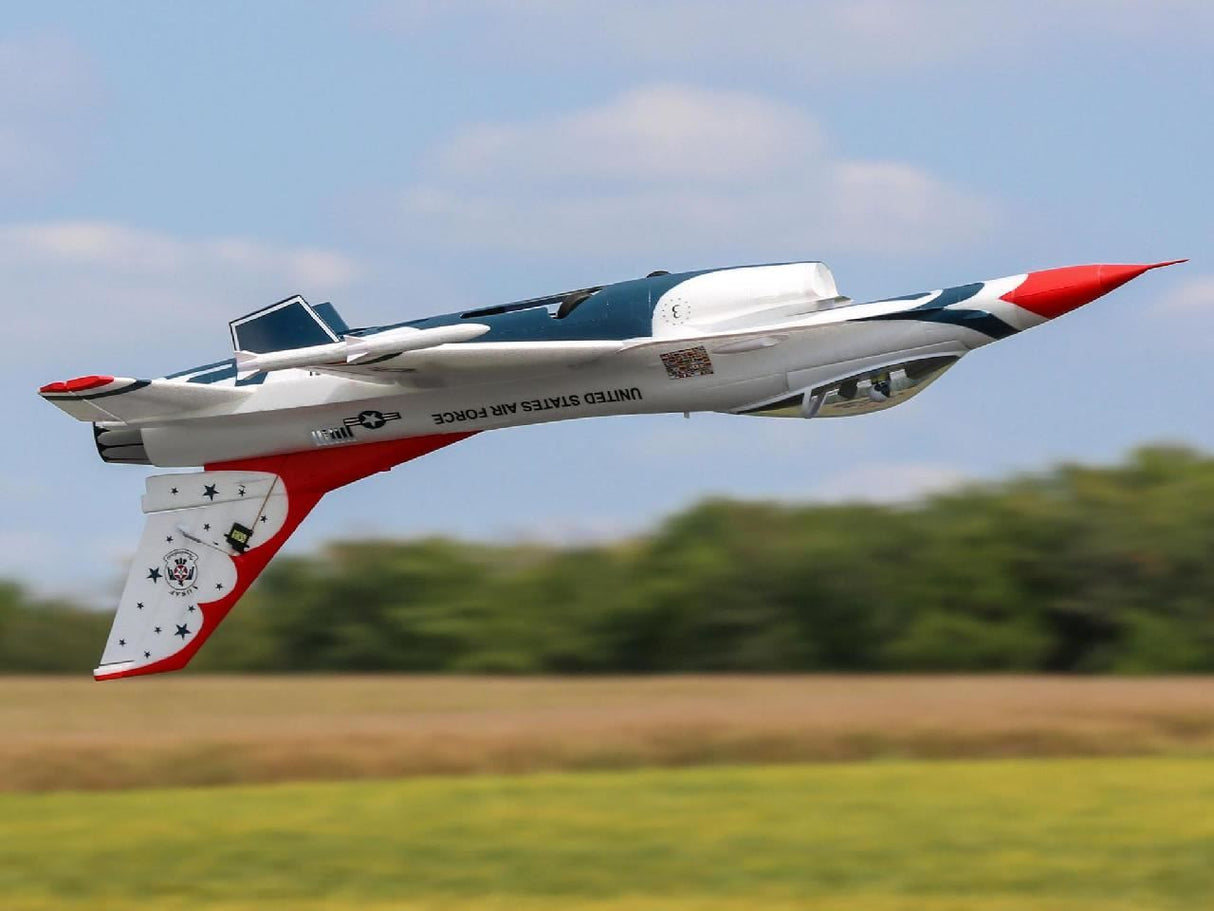 E Flite F-16 Thunderbirds 70mm EDF Jet BNF Basic with AS3X and SAFE