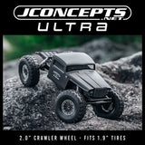 Ultra - 2.0In 12 Spoke Crawler Wheel Black - 4Pc