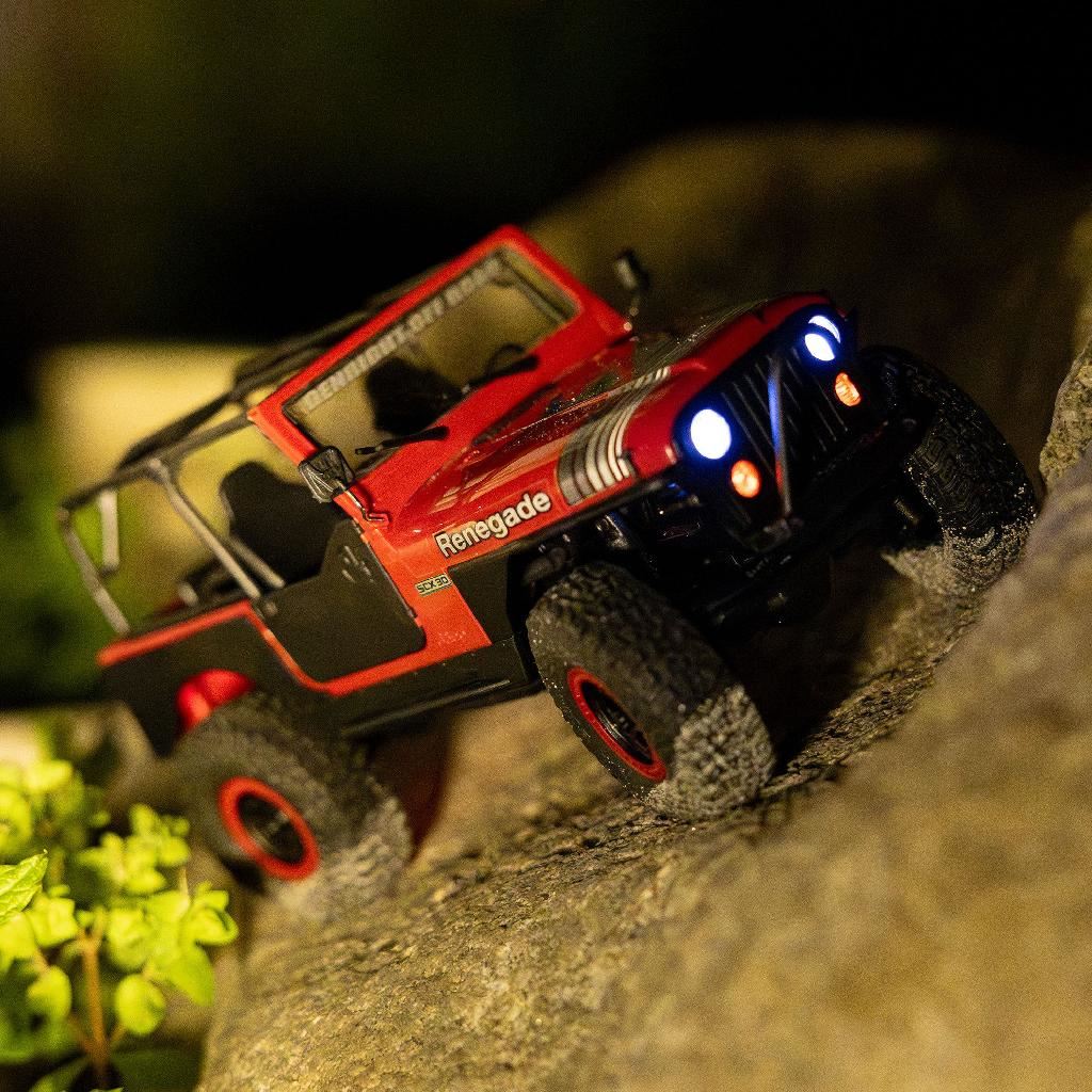 Axial 1/30 Scx30 Jeep Cj-7 Genright 4X4 Rtr, Red