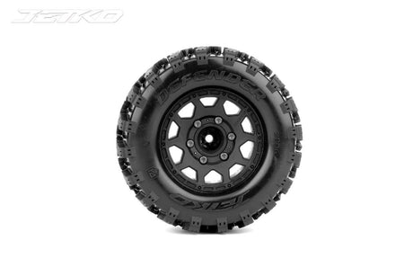 Jetko Ex Tyre Mt Defender Black Wheel 2.8In Hex Hex 12-14-17Mm (2)