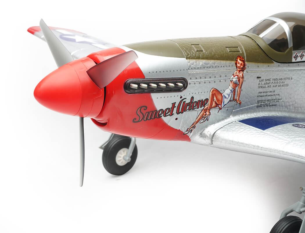 Mo-Fly P-51D Mustang 685Mm 6Ch 3D/6G With 6-Axis Gyro Rtf