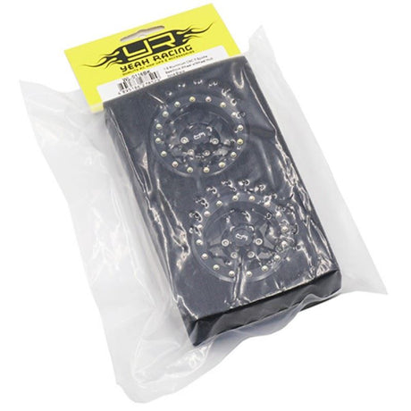 Yeah Racing 1.9 Aluminum CNC 5 Spoke Beadlock Wheel w/Wheel Hub 2pcs Black