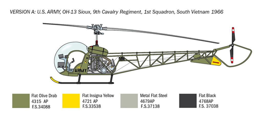 Italeri OH-13 Sioux Corean War