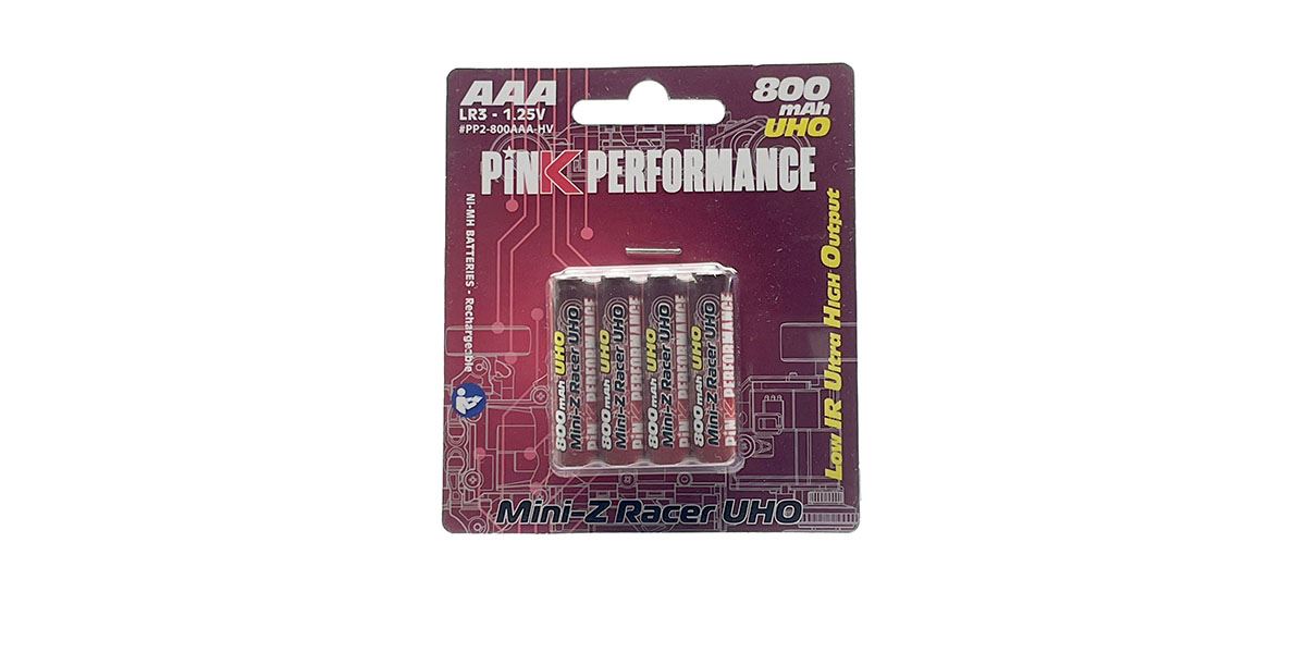 Pink Performance Batteries R3-Aaa Ni-Mh 800Mah (4) Uho