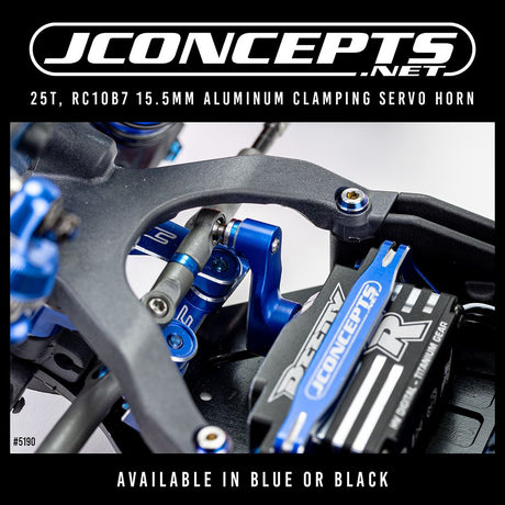 25T Rc10B7 15.5Mm Alloy Clamping Servo Horn- Black