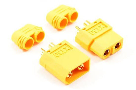 ETRONIX XT-60 CONNECTOR (MALE/FEMALE) w/PROTECTIVE SLEEVE