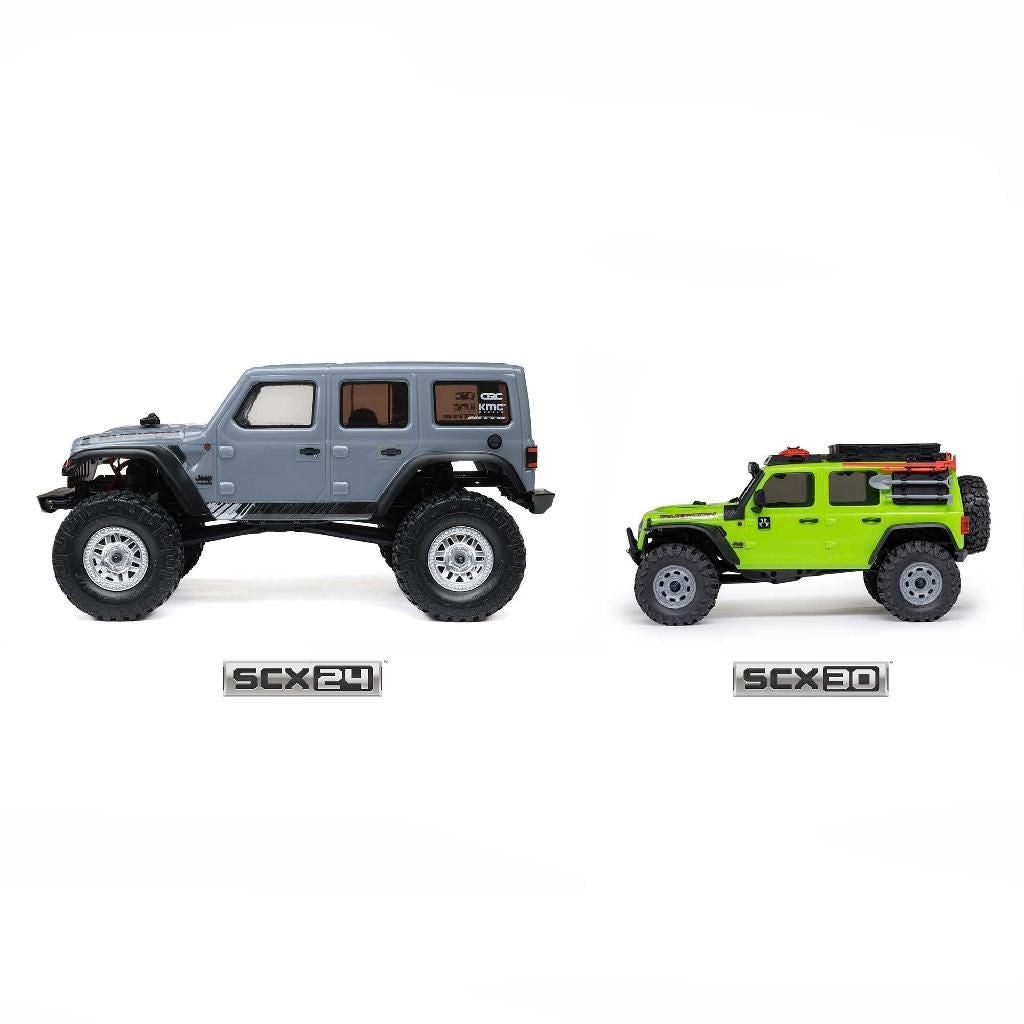 Axial 1/30 Scx30 Jeep Wrangler Jlu 4X4 Rtrrock Crawler White