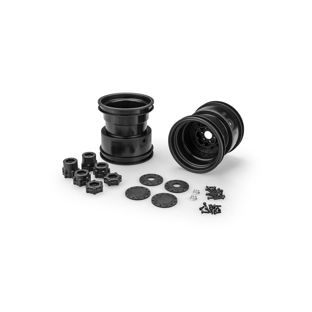 Tribute 73's - 3.2 x 3.6in M/Truck Wheel Black 2pc