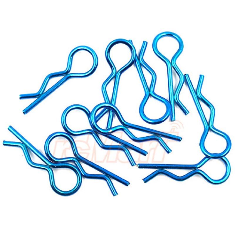 Yeah Racing RC Body Clip For 1/8 1/10 1/12 10pcs Laser Blue