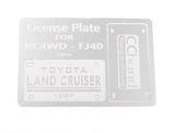 RC4WD CLASSIC FRONT BUMPER W/ LICENSE PLATE FOR RC4WD TRAIL