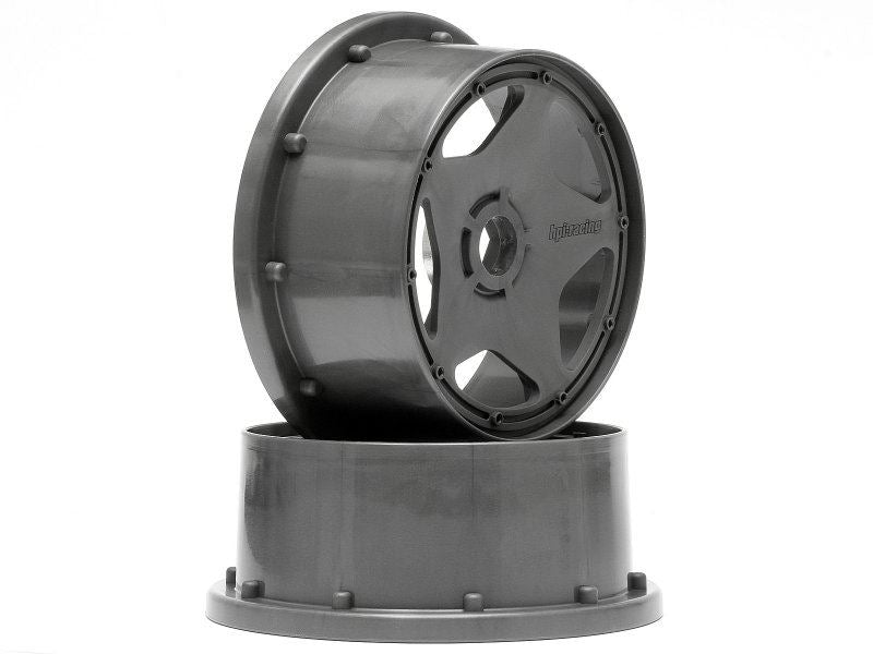 Super Star Wheel Gunmetal Front (120X60Mm/2Pcs/)
