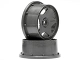 Super Star Wheel Gunmetal Front (120X60Mm/2Pcs/)
