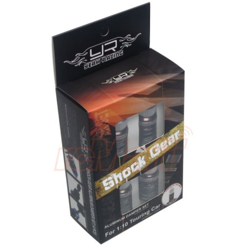 Yeah Racing Shock-Gear 50mm Damper Set for 1/10 RC Touring M-Chassis Car GunMetal