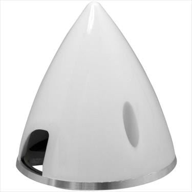 ELECTRIFLY Nylon Spinner with Aluminium Back 2 1/2" (64mm) White