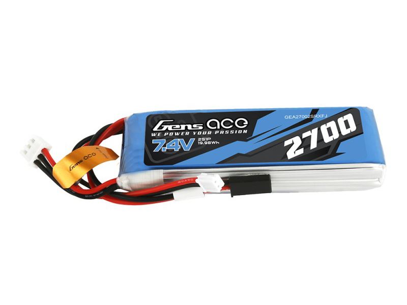 Gens Ace Li-Po 2S 7.4V 2700Mah Rx With Futaba