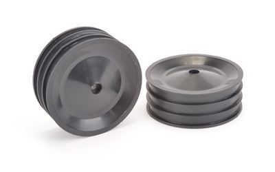 Schumacher Front Wheel Black (pr) - CAT XLS