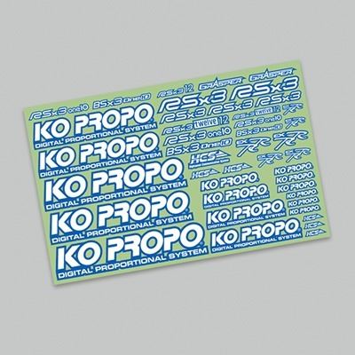 KO Propo KO Decal Blue