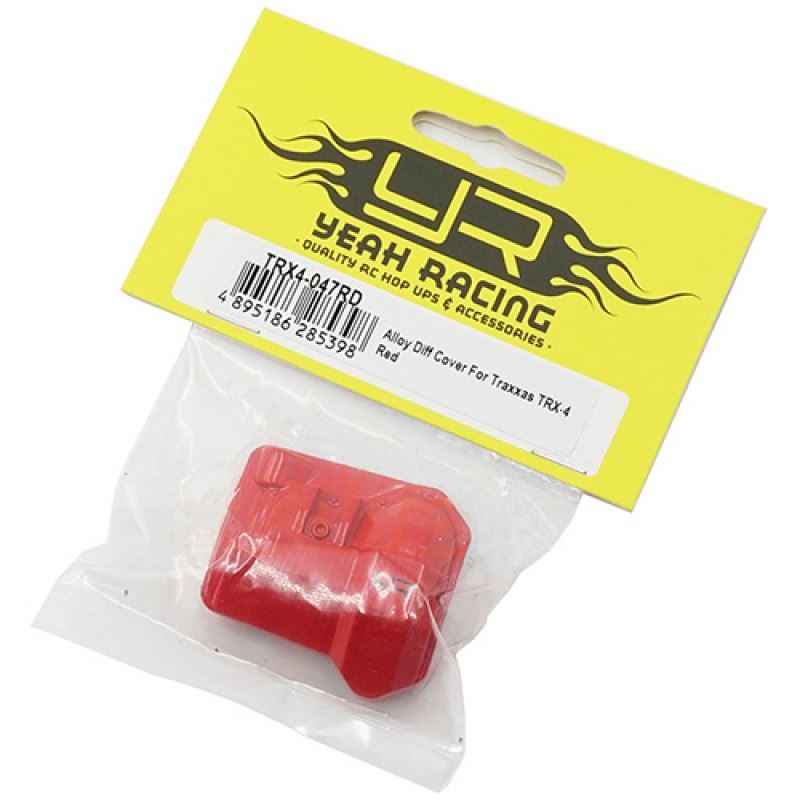 Yeah Racing Alloy Diff Cover For Traxxas TRX-4 Red