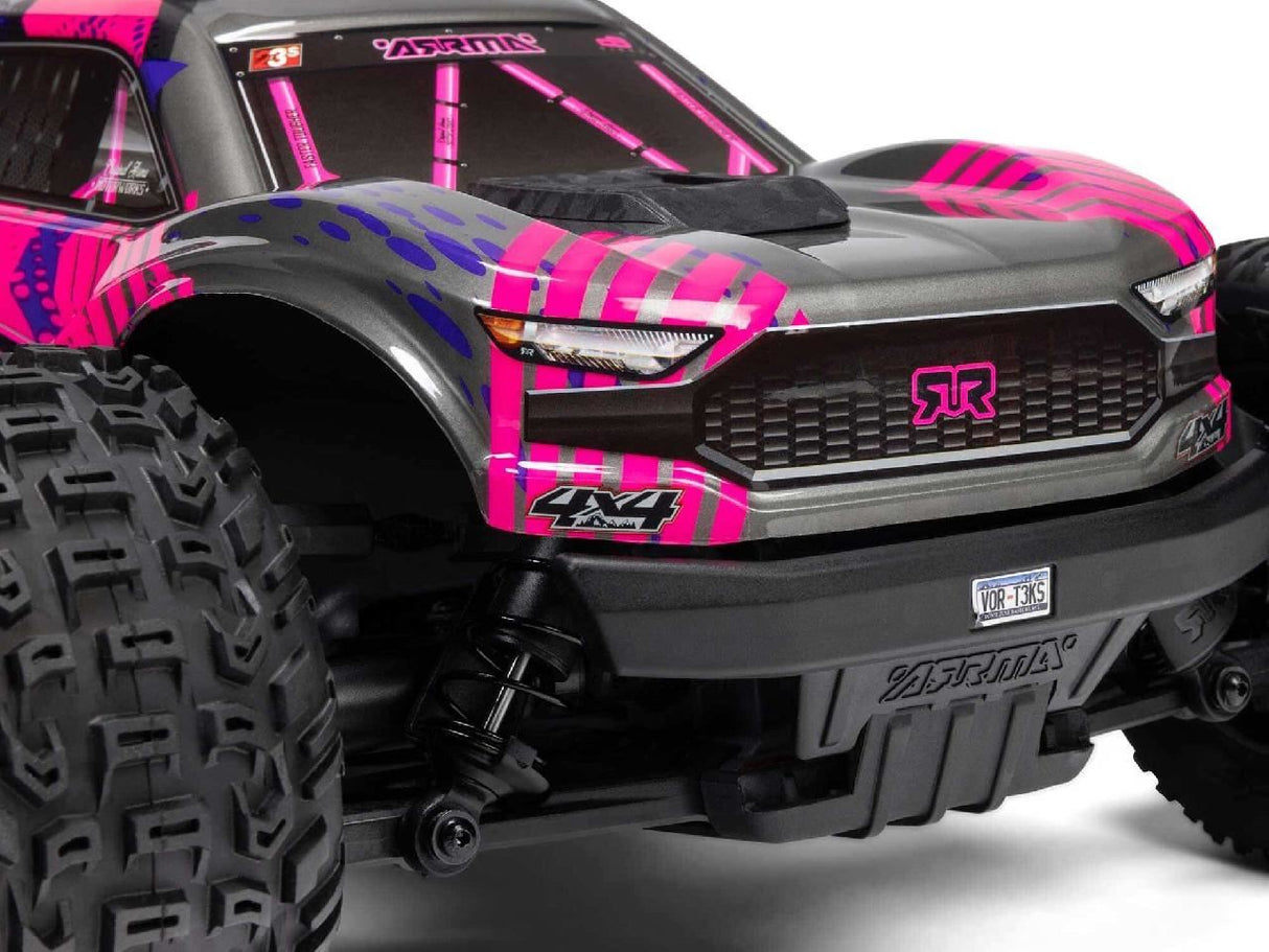 Arrma 1/10 Vorteks 223S Blx 4X4 Stadium Truck Rtr With Dsc Purple