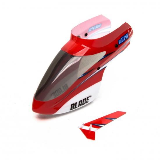 BLH Complete Red Canopy w/Vertical Fin: mCP S
