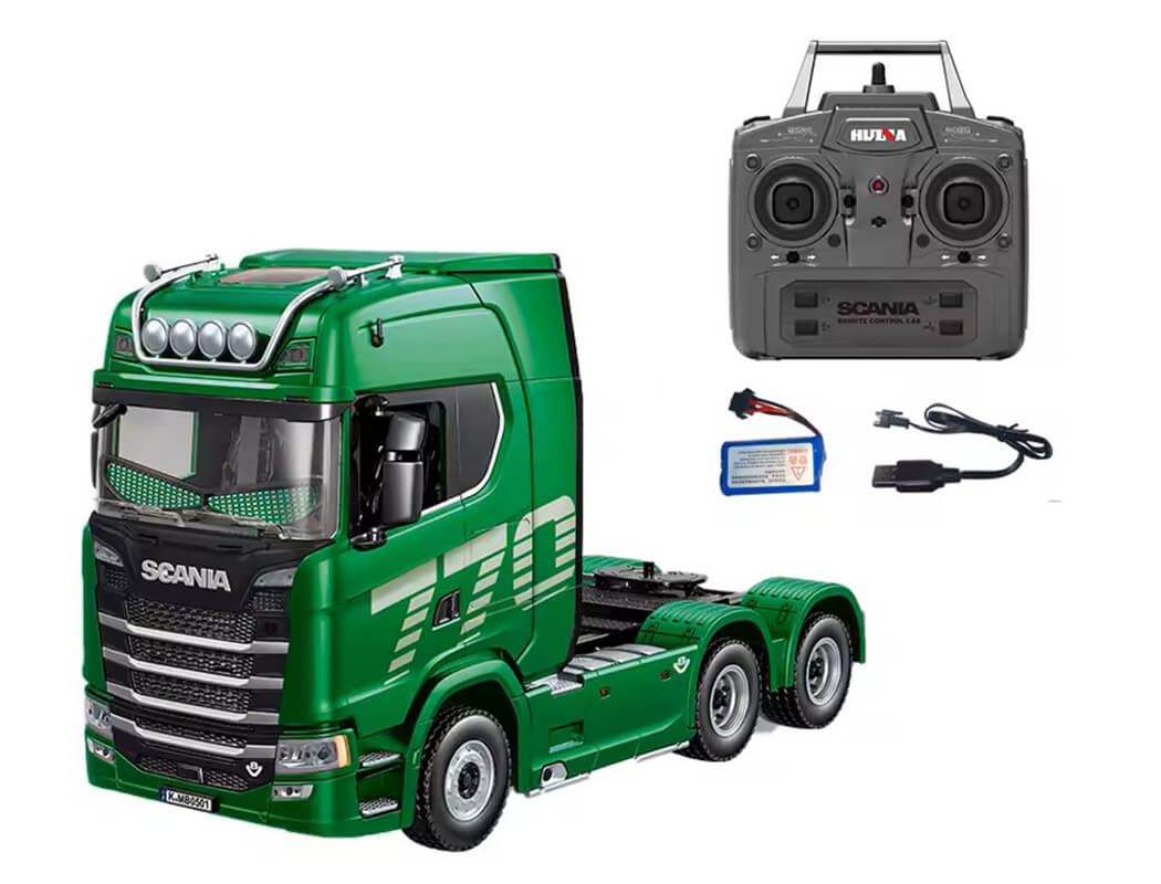 Huina Scania 770S Rc Truck Rtr Green (Eyes Compatible)