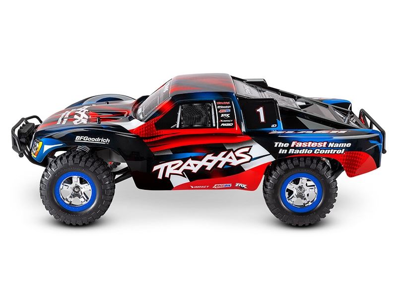 Traxxas Slash RTR 2WD Brushed with Battery and Charger - Red/ Blue with LED