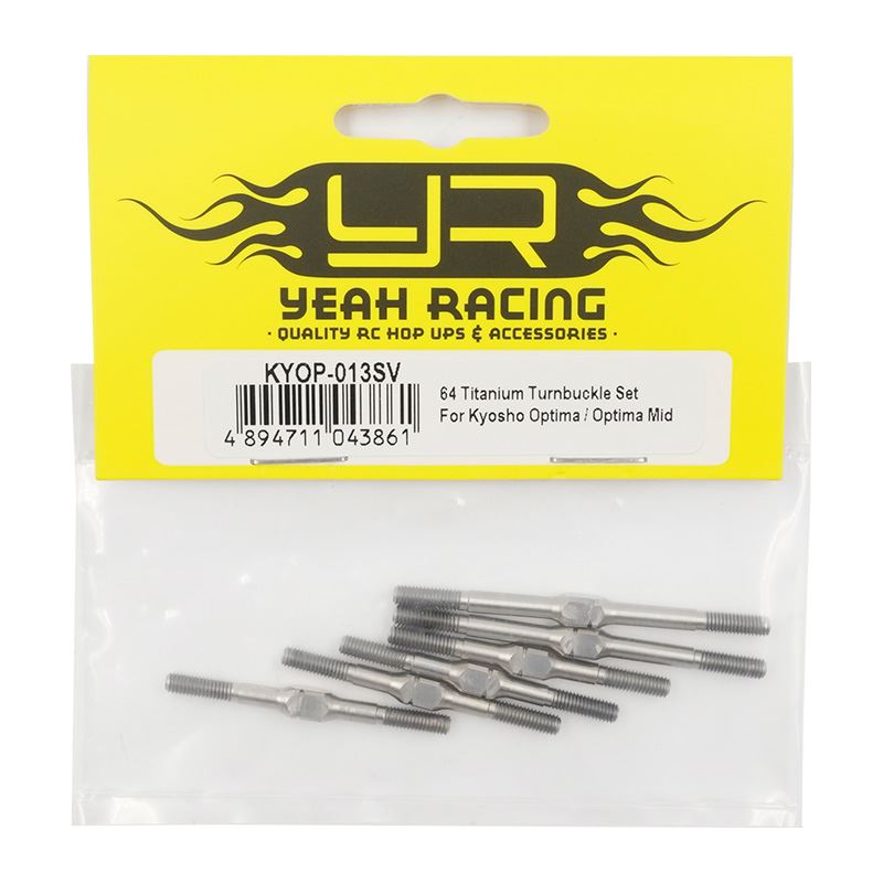 Yeah Racing 64 Titanium Turnbuckle Set For Kyosho Optima / Optima Mid